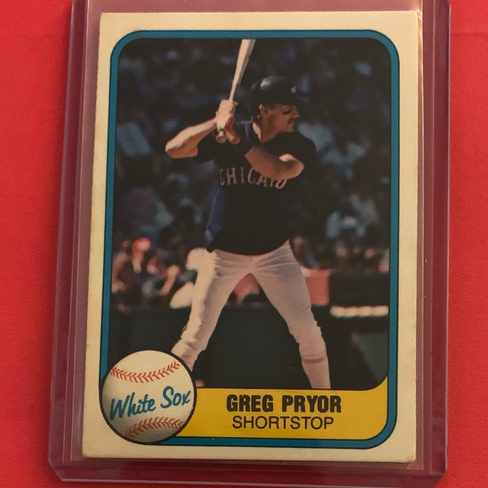 Greg Pryor #359 1981 Fleer Baseball Trading Card